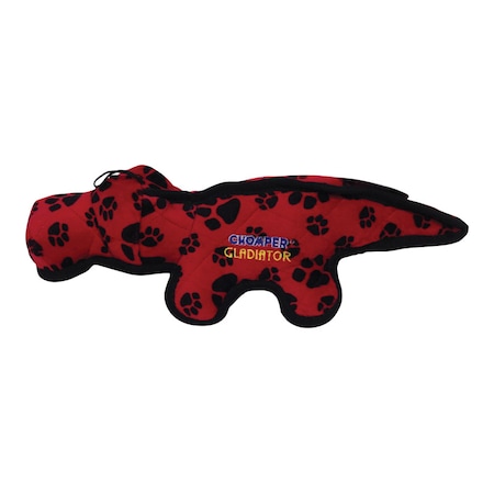 Chompers Chomper Gladiator Assorted Nylon/Plush Tuff Alligator Dog Toy Large WB11882